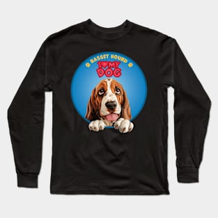 I Love my dog Basset Hound Long Sleeve T-Shirt